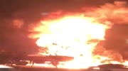 fuel tank bursts intense