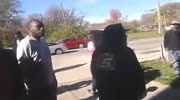 Hoodrats Fight In Front Of Planned Parenthood Entrance