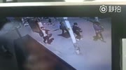 Truck kills a girl on a sidewalk