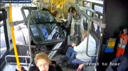Pick-Up Truck Crashes Into the Side of bus
