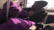 Chicago crackheads smoke their shit openly in a train