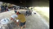Propeller cuts shoulder
