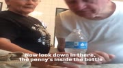 A bottle , two coins and a funny grandma...