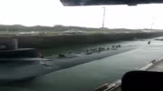 Nuclear submarine in Panama canal heading north korea