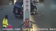 Woman is pressed by car
