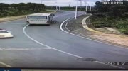 Couple of riders gets cruched by a bus
