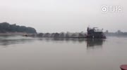 Overloaded ship drowns
