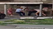 Man undresses his enemy while drunk fight