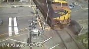 Rammed by the railroad