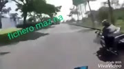 Motorcyclist records his own accident