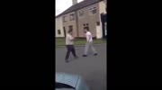 Men street fight