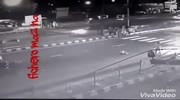 Dead being blown up by motorbike