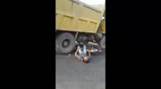 Man Convulses After Being Struck By A Truck.