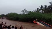Idiot driver take a bus for a river cruise