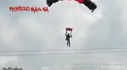 Army Female Soldier Parachute Training Accident