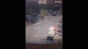 A man was run over by a truck ..