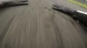 POV moto stunt fail