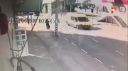 Ambulance hits a woman