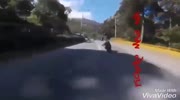 Motorcyclist suffers accident