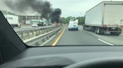 CAR AT FIRE 95 SOUTH, NEW JERSEY