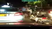 TAXI DRIVER FIGHT IN JAKARTA