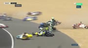 OIL ON A MOTORCYCLE TRACK