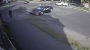 Woman with luck accident