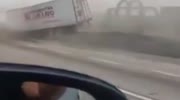 TOW TRUCK LOST CONTROL