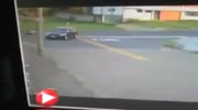 Speeding rider plows into a car and makes a salto