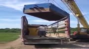 Man gets crushed by a huge metal construction