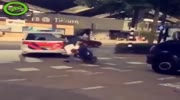 Police fast on the scene.