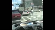 Red car ROAD RAGE,HIT and RUN