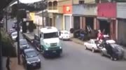 motorcyclist flies air accident (repost)
