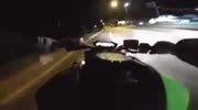 KAWAZAKI Z800 HIGHT SPEED CRASH @ NIGHT