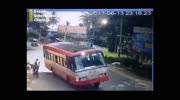 Bus Rammed into Bike Killing Rider on the Spot
