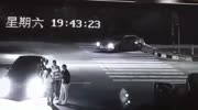 man hits and steals car