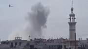 SYRIAN RUSSIAN PLANES HIT A NEIGHBOURHOOD TO THE EAST OF DAMASCUS