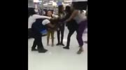 Hair damage fight in a walmart