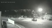 Rider dies after plowing into SUV and left alone