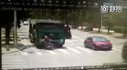 Riders get crushed by truck