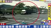 truck ends with the life of motorcycle driver