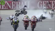 Heavy MotoGP crash compilation.