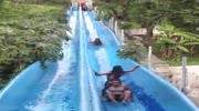 Stupid bitches on the water slide