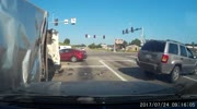Truck Overturns on the road