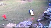 father falls from the ladder