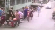 grandmother falls to the bottom of the hole