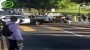 Skater vs police officer.