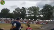 Motorcrosstunt goes wrong ... 2 times !!