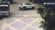 driver crushes motorcyclist