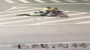 motorcycle drag to traffic police